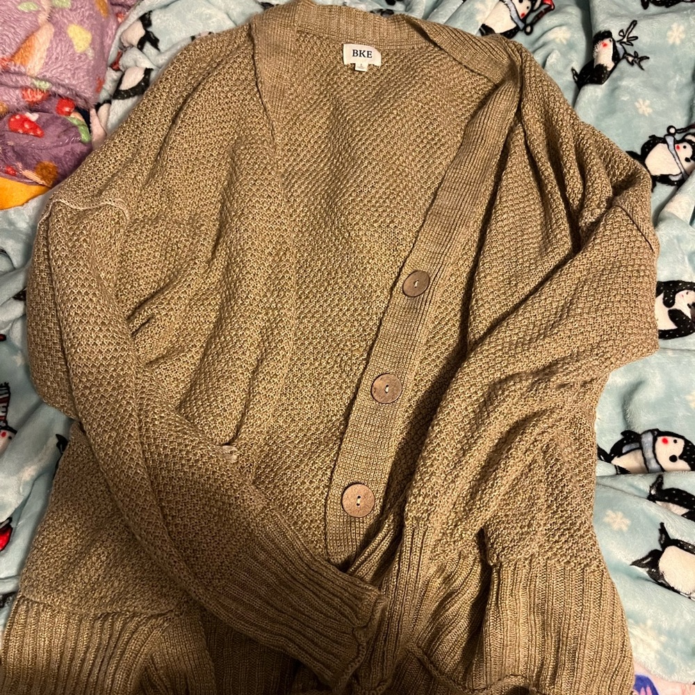 Brown cardigan